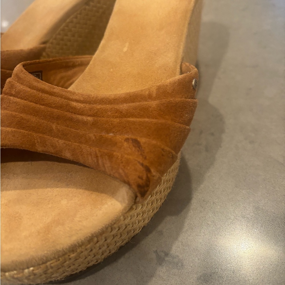 UGG Women's Alvina Tan Slide Sandals-EUC - Picture 2 of 10
